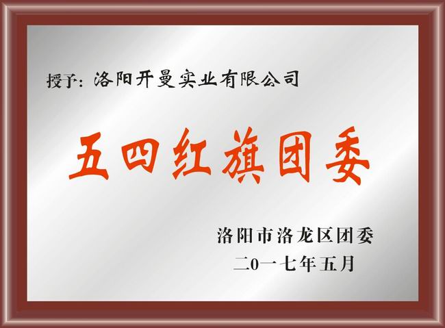 團(tuán)委授予紅旗團(tuán)委